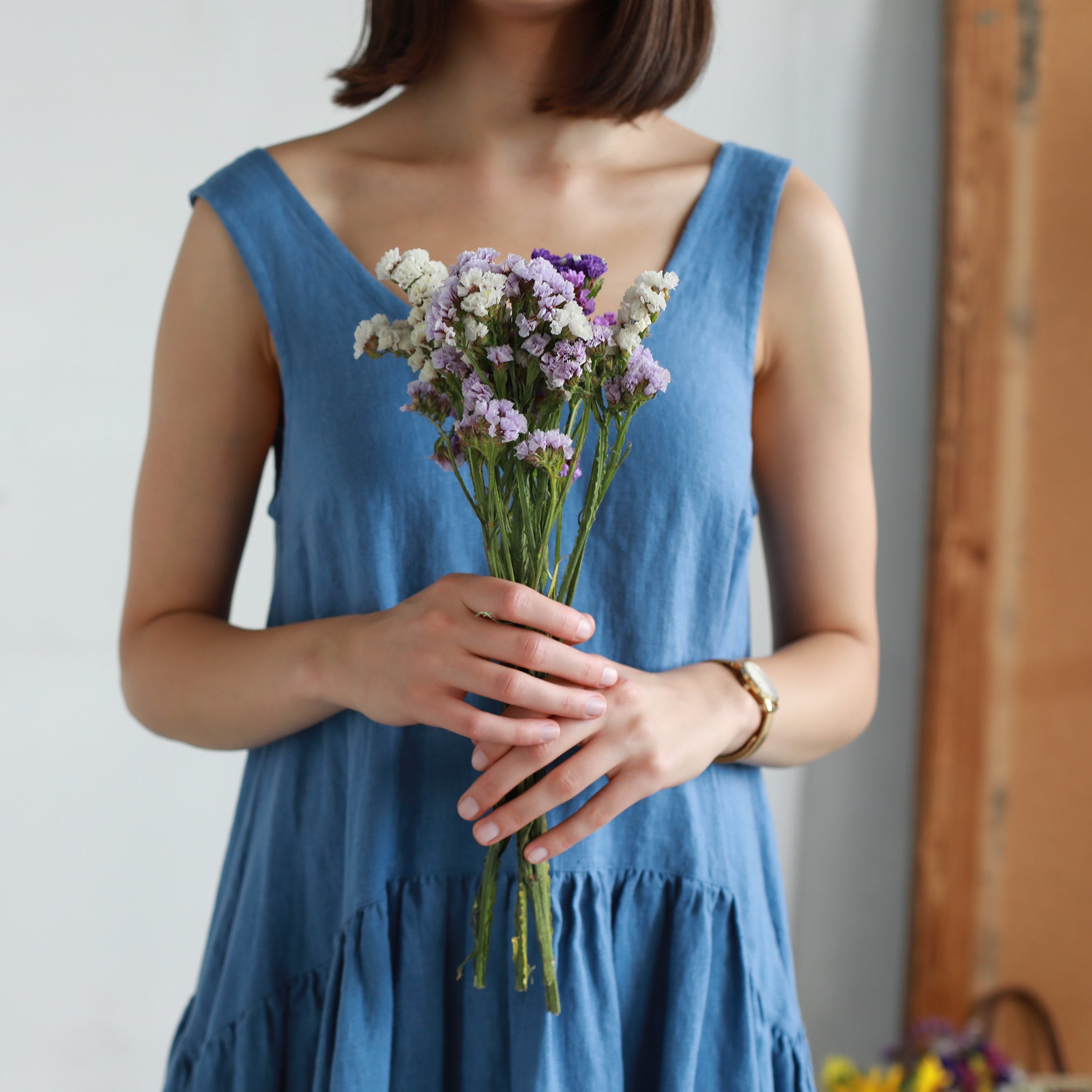 OASIS Loose Smock Linen Dress | KNOTIUM OASIS Loose Smock Linen Dress | KNOTIUM