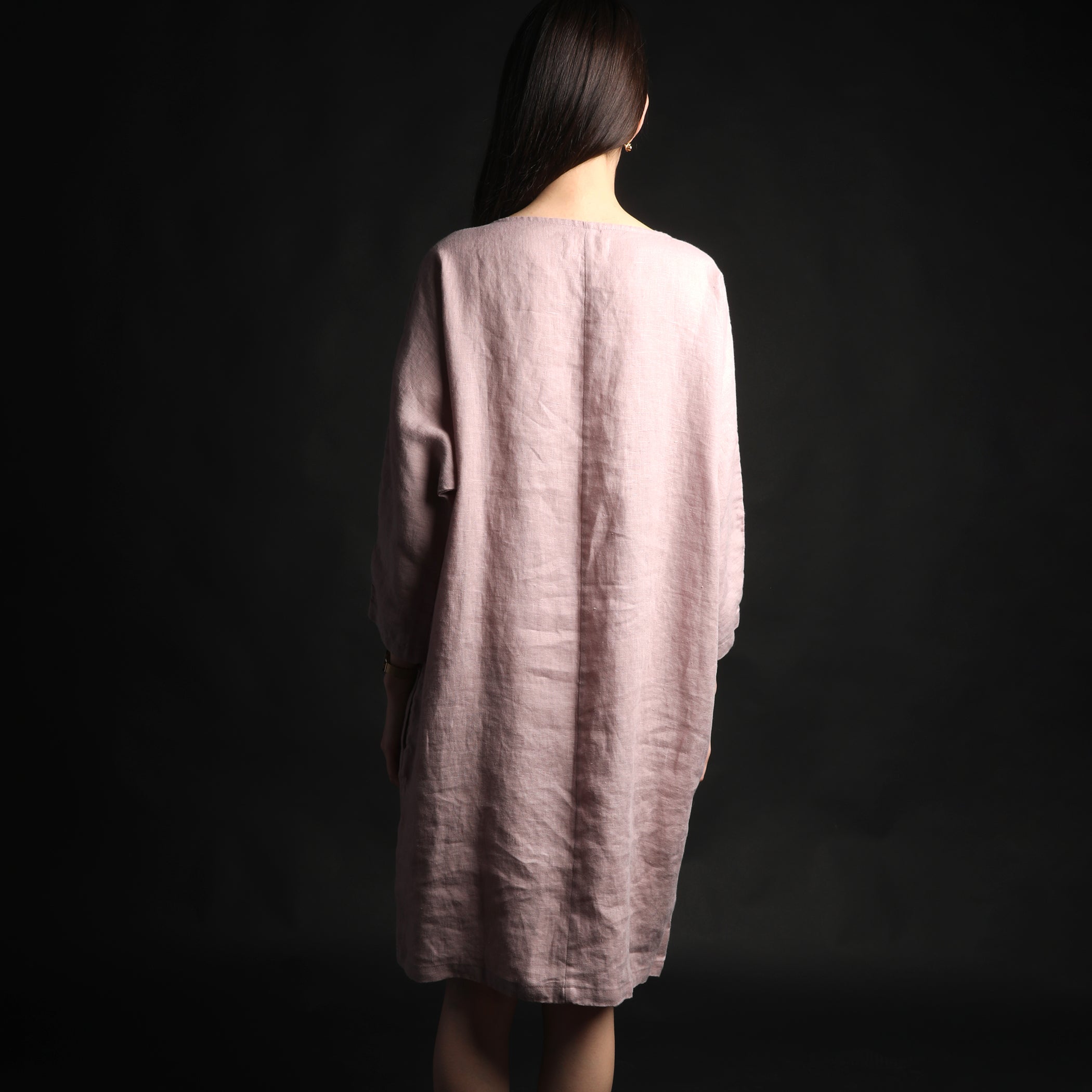 POM POM Midi Dress with Front Ruffles, Size S, Color LILAC