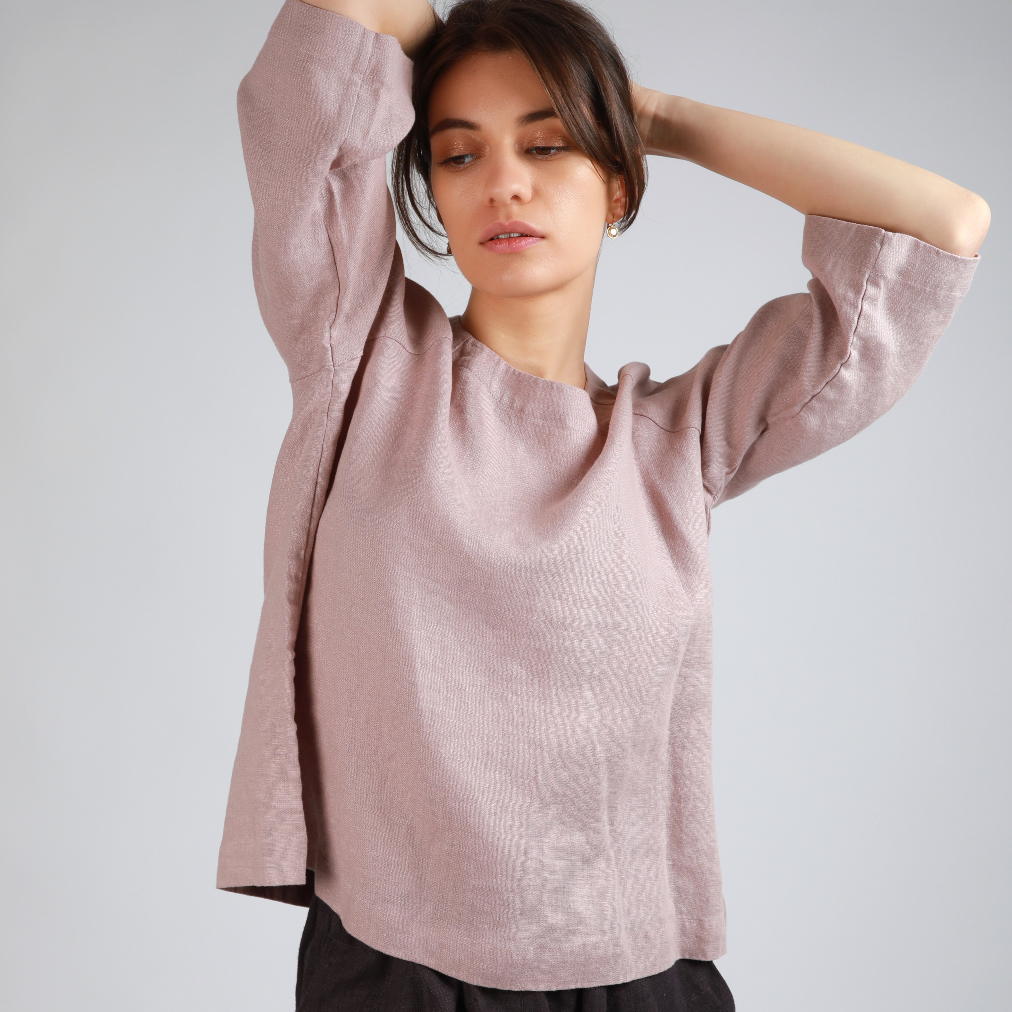 BELL Linen Raglan Blouse - Size XS and L - Color OFF WHITE