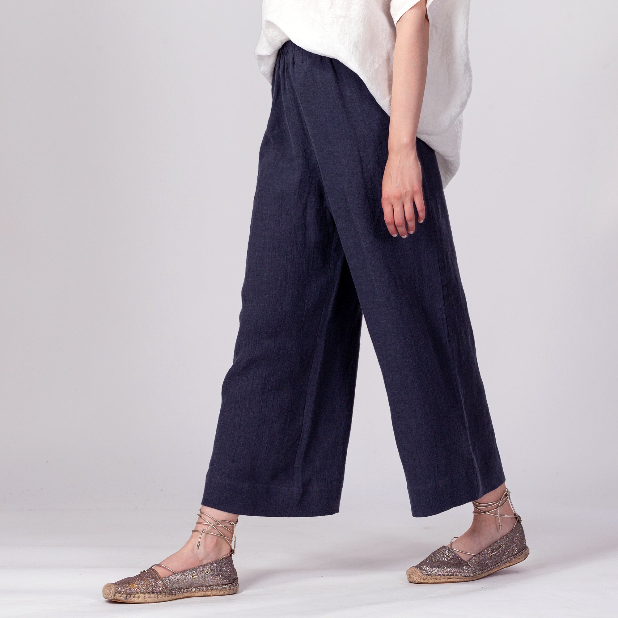 KEYA Straight Linen Pants
